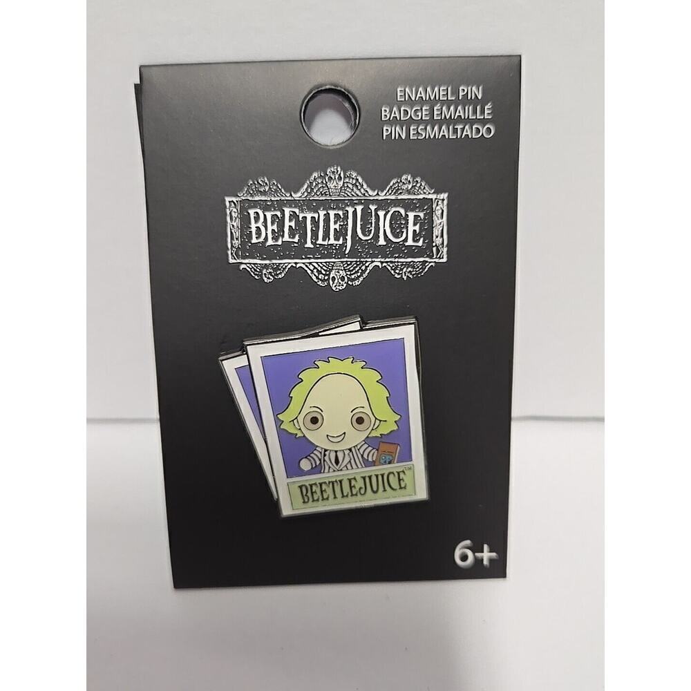 Loungefly Beetlejuice Chibi Enamel Pin New